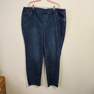 NWT Pennington pull on blue jean , straight leg size 28